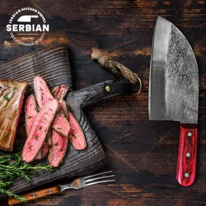 The Kitchen Chef Original – Hand Forged Serbian Chef Knife