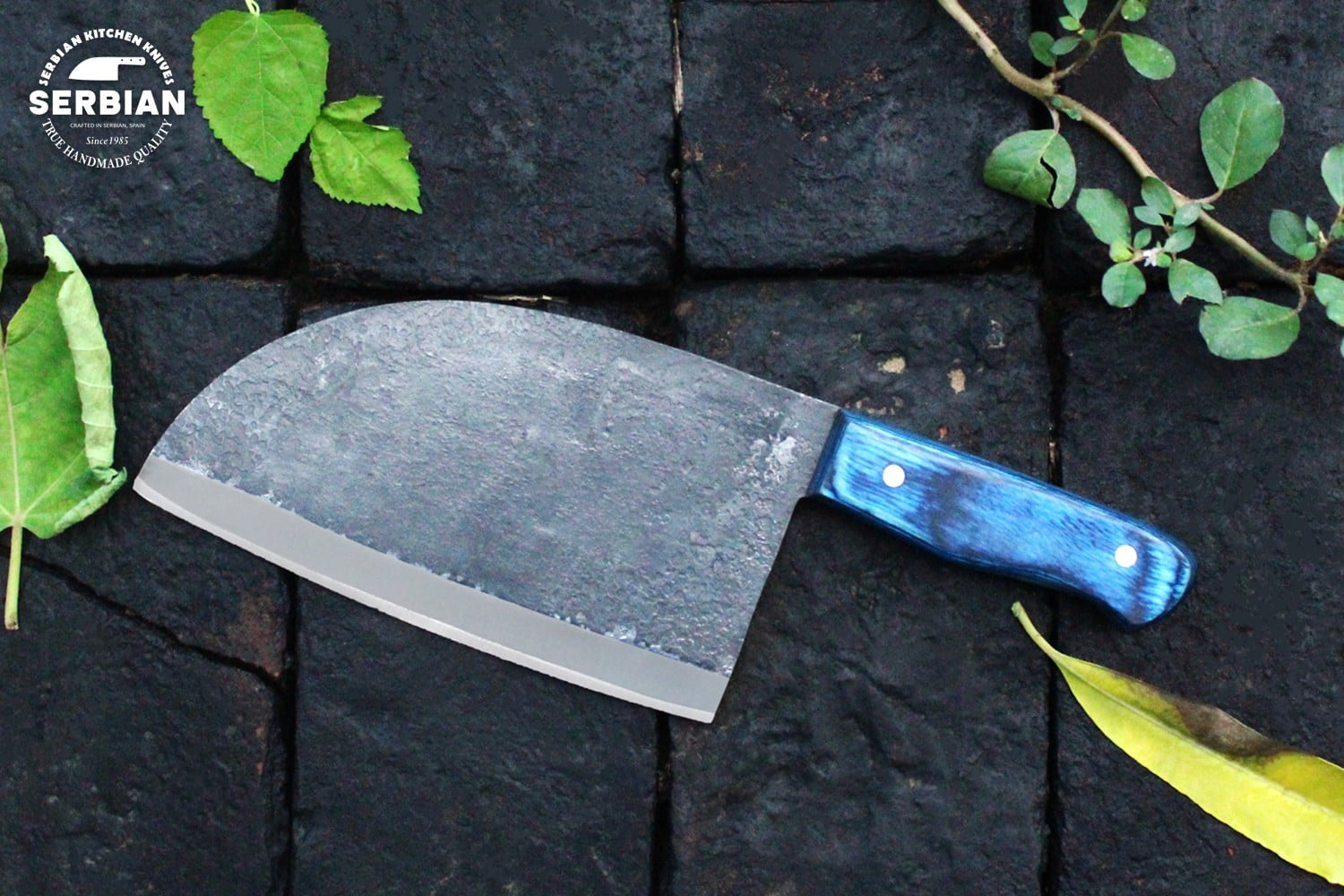 Best Serbian chef knife | Almazan Serbian knife | Damascus Serbian knife.