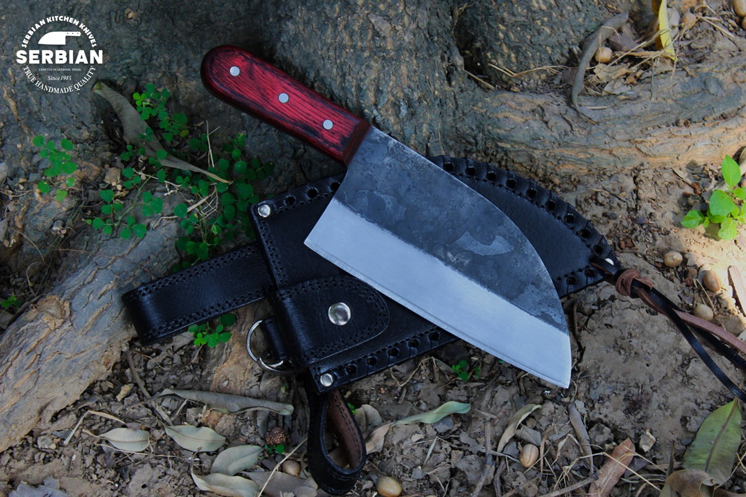 Best Serbian chef knife | Almazan Serbian knife | Damascus Serbian knife.