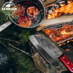 The Bushcraft Original – Hand-Forged Outdoor Survival Knife with Sheath