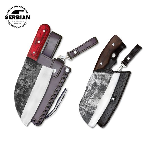 Master Every Meal: Handcrafted Chef and Cleaver Knife Set