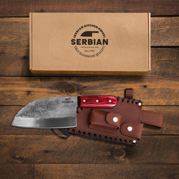 The Bushcraft Original – Hand-Forged Outdoor Survival Knife with Sheath
