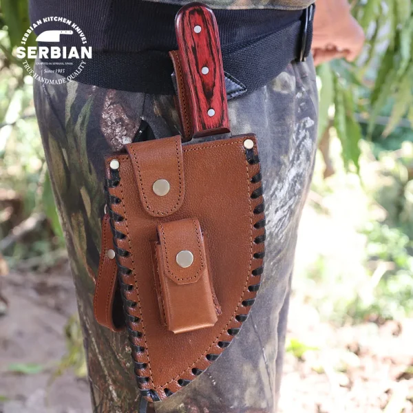 The Bushcraft Original – Hand-Forged Outdoor Survival Knife with Sheath