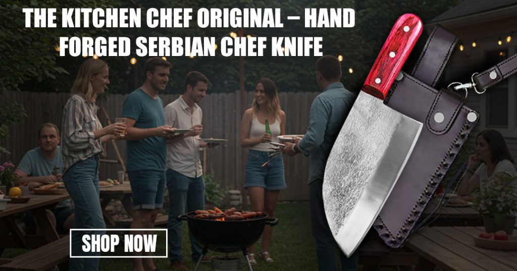 Carbon Serbian Chef Knife