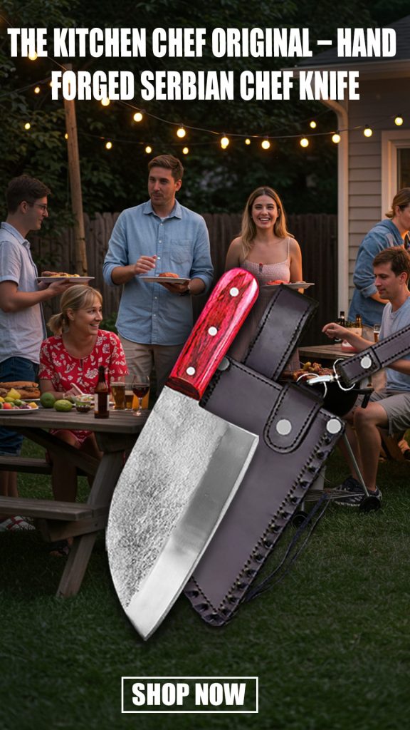 Carbon Serbian Chef Knife