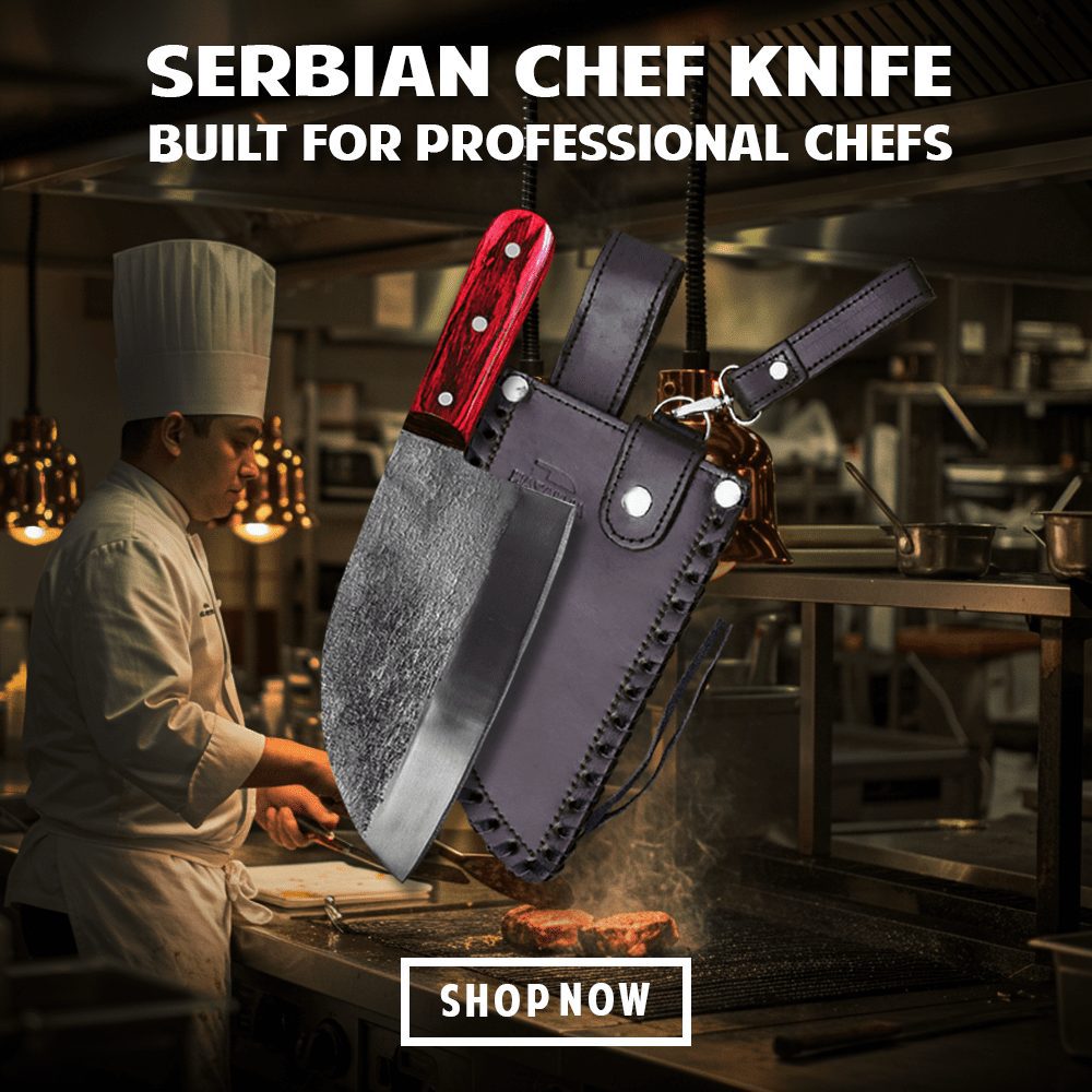 Serbian chef knife for professional chefs