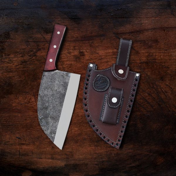 The Culinary Duo – Hand Forged Cleaver & Chef Knife Set