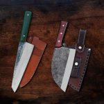 The Culinary Duo – Hand Forged Cleaver & Chef Knife Set