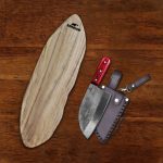 Original Serbian Chef Knife with Cutting Board 2 pcs Set