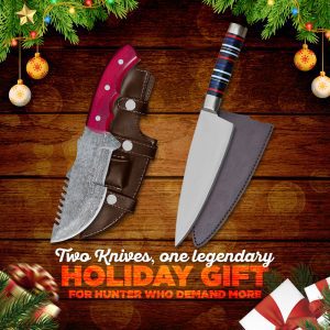 2pc Hunting Knife Gift Set