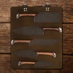 Damascus Craft 5 pcs Chef Set with Leather Roll